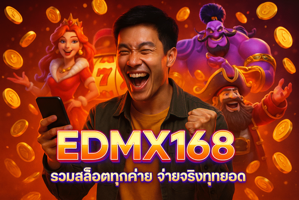 EDMX168 รวมสล็อตทุกค่าย จ่ายจริงทุกยอด