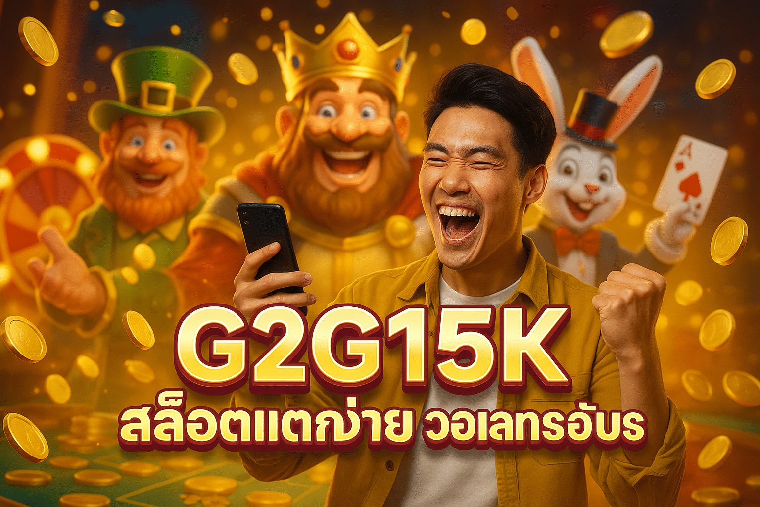 G2G15K สล็อตแตกง่าย วอเลทรองรับครบ