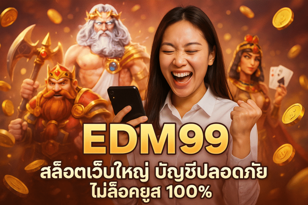 EDM99 สล็อตเว็บใหญ่ บัญชีปลอดภัย ไม่ล็อคยูส 100%
